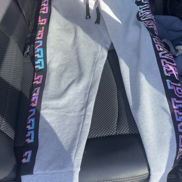 RARE HTF VS PINK Fashion Show Mermaid Bling Sweatpant Joggers - Picture 11 of 15